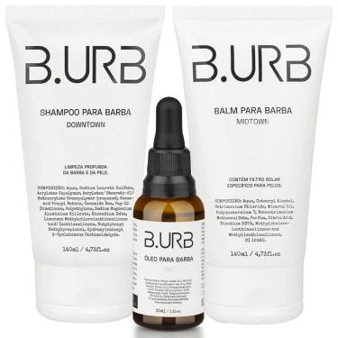 Imagem de Kit Shampoo Downtown + Balm Midtown + Óleo Venice Café e Baunilha Barba Urbana B.URB