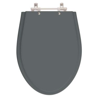 Imagem de Assento Sanitário Poliester Victoria Cinza Quartzo Para Vaso Ideal Standard