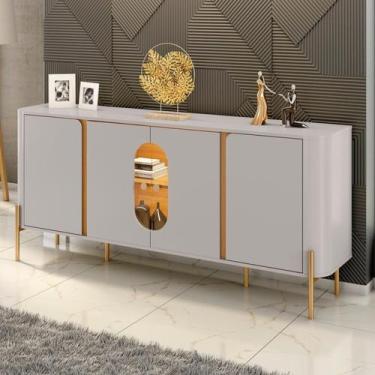 Imagem de Aparador Buffet 4 Portas em Mdp e Mdf Tambaú - Móveis Bechara