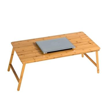 Imagem de CLLBANT Secretária para PC mesa dobrável para computador cama computador portátil secretária para quarto quarto para estudantes secretária elevador secretária pequeno Escr