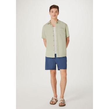 Imagem de Shorts Praia Básico Masculino - Hering, XG, Azul escuro