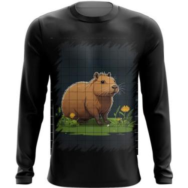 Imagem de Camiseta Manga Longa Capivara do Bem Animalzinho 1 - Kasubeck Store®, 