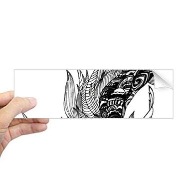 Imagem de DIYthinker Masterpiece Adesivo retangular com desenho clássico das montanhas, adesivo para janela