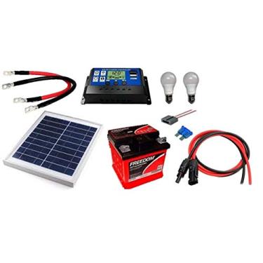 Imagem de Kit Gerador de Energia Solar 10Wp - Gera até 32Wh/dia