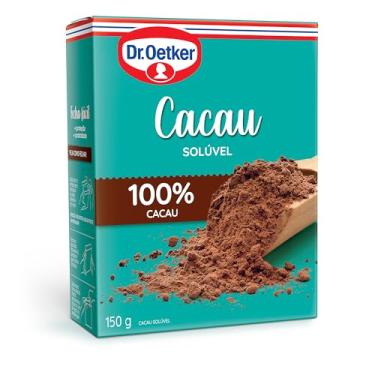 Imagem de Dr. Oetker Cacau em Pó Solúvel, 100% Cacau, Para Saborosas Receitas de Bolos, Tortas, Brigadeiros e Sobremesas com Chocolate, 150g
