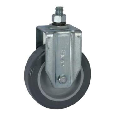 Imagem de Rodizio Fixo Cinza PVC Pino Sem Freio SCHIOPPA 4" Pol.