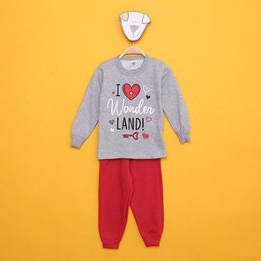 Imagem de Conjunto Moletom Bebê Mia Kids Peluciado I Wonder Land Feminino-Feminino