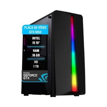 Imagem de Pc Gamer i5 10400F 16Gb DDR4 GTX 1650 4GB HD 1TB SSD 480GB - AMORIM TE