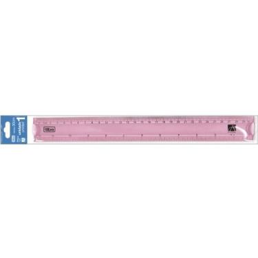 Imagem de Régua Tilibra Flexível 30cm Academie Rosa Claro