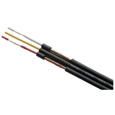 Imagem de Cabo PHILIPS Emborrachado (RCA) 03 Vias x 0,50mm² Tiaflex Preto - Rolo