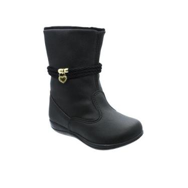 Imagem de Bota Infantil Feminina Tam 20 ao 34 - Bota Cano Curto Lulu - sapatinho