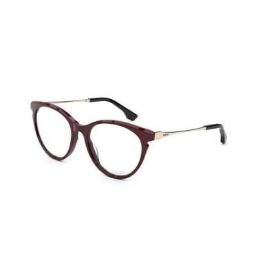 Imagem de Armação Óculos Colcci Luna C6155c0152 Bordo Brilho, Bordô