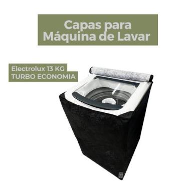 Imagem de Capa lavadora electrolux 13kg turbo economia impermeável flex - Capas 