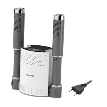 Imagem de Deevoka Secador de botas elétrico para sapatos, máquina de secagem de botas, soprador de calor portátil doméstico, aquecedor de botas para botas, sapatos e, Branco com Ozônio