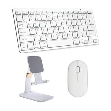 Imagem de BDNET, Teclado e Mouse Bluetooth, Sup iPad 10-10,9" 2023 Branco