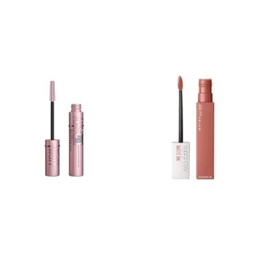 Imagem de Kit Maybelline Máscara Cílios + Batom Líquido Matte