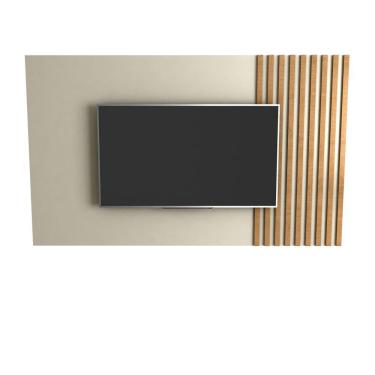 Imagem de Painel Para Tv Até 60 Polegadas Luara 1,60x90cm Off White / Ipê