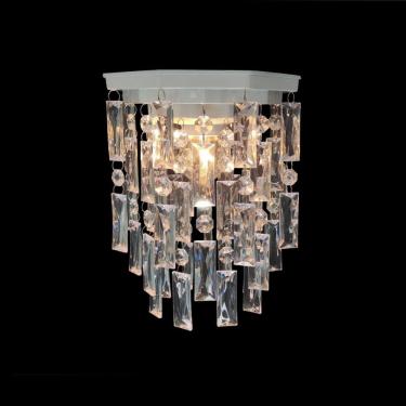 Imagem de Plafon Luminária Lustre Cristal Acrílico Para Banheiro 17x25 Miami
