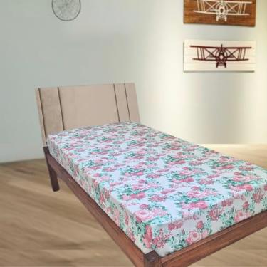 Imagem de Lençol Avulso Com Elástico Solteiro Viúva Cama Box 1,00 X 2,00 X 0,40 De Altura 150 Fios -DES-70045-COR-V30