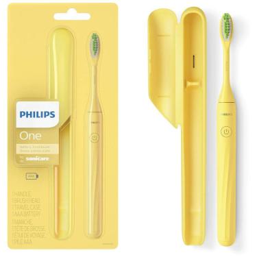 Imagem de Philips One da Sonicare Escova e Dentes Elétrica Recarregável, Amarela HY1100, 02