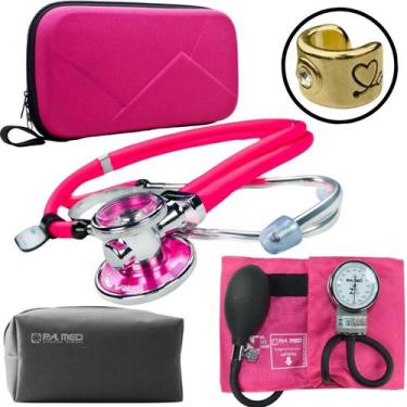 Imagem de Kit Esteto Aparelho Pressao Premium Esfigmomanometro Oferta - PA MED, 