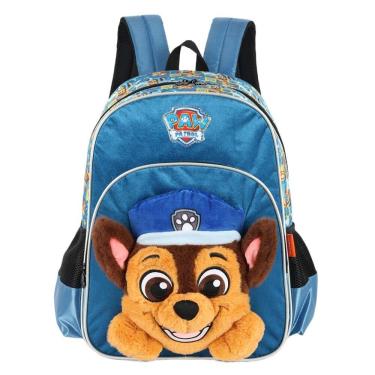 Imagem de Mochila 3D de Costas - Pelúcia - Patrulha Canina - Chase - Luxcel