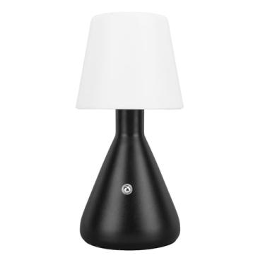 Imagem de YWBL-WH Lâmpada de Mesa Portátil de Metal, Lâmpada de Mesa LED Recarregável Sem Fio Com Controle de Toque e Carregamento USB para Quarto, Sala de Estar, Cozinha