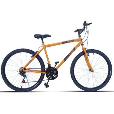 Imagem de Bicicleta Masculina Aro 26 Passeio 18 Marchas - Forss, Laranja