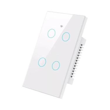 Imagem de Interruptor De Luz Inteligente WiFi 1/2/3/4 Teclas, Requer Fio Neutro,