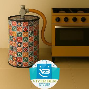 Imagem de Capa botijao de gas 13 kg protetor impermeavel - Viver Bem Estar, QUAD