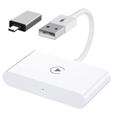 Imagem de Adaptador CarPlay sem fio GUSSLM para carros CarPlay com fio OEM