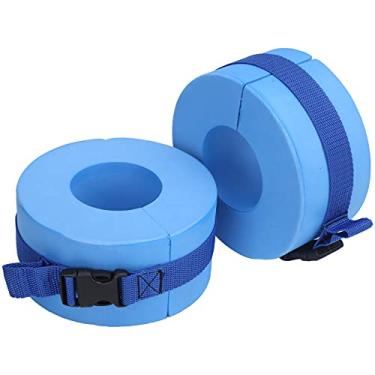 Imagem de Punhos aquáticos de espuma EVA, convenientes para usar conjunto de banda de braço de natação para treinamento de natação e fitness