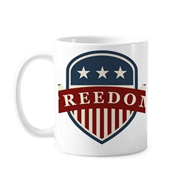 Imagem de Caneca Star And Stripes Shield America City cerâmica cerâmica xícara de café porcelana louça
