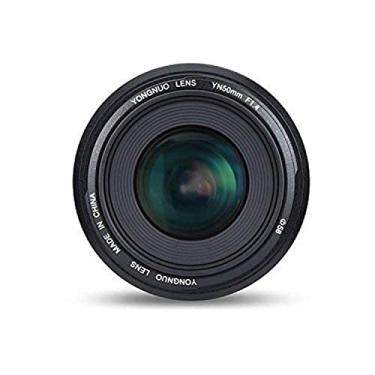 Imagem de YONGNUO Lente Prime padrão YN50mm F1.4 AF/MF 0,45M para câmera Canon DSLR, Preto