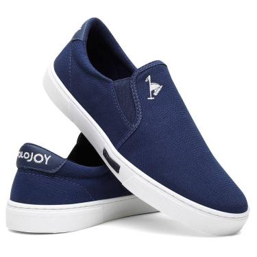 Imagem de Sapatênis Tênis Slip-On Masculino Polo Joy Calce Fácil Azul Marinho