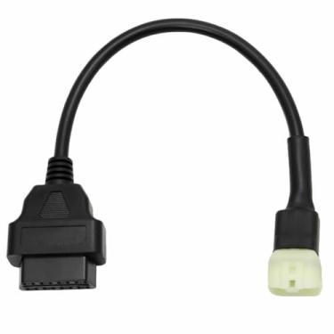 Imagem de Goliton OBD2 OBDII Cabo adaptador de diagnóstico de 6 pinos de 16 pinos compatível com KTM Moto