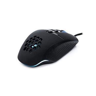 Imagem de Mouse Gamer USB C3Tech preto HORNET MG-310BK, 6400DPI, Sensor Sunplus 199, com 8 botoes Scroll cabo nylon ergonomico luz RGB PC e Mac