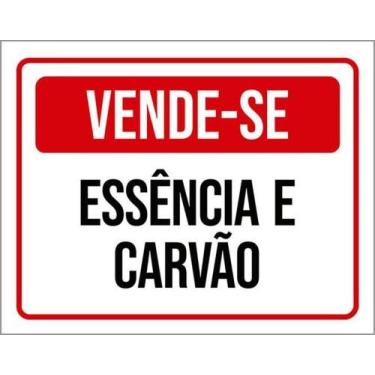Imagem de Kit 10 Placas Vende-Se Essência E Carvão - Sinalizo