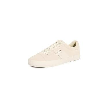 Imagem de BOSS Tênis masculino casual de camurça Cupsole, Cloud Dream Cream, 45