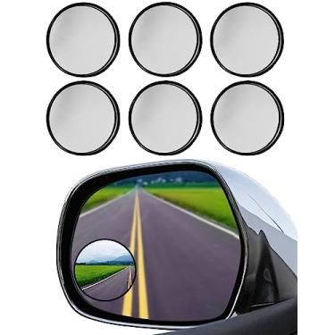 Imagem de Iconikal Espelho adesivo retrovisor convexo, 5 cm, ângulo amplo, pacote com 4