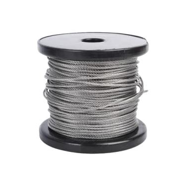 Imagem de 10 metros de cabo de aço 7x7/7x19 fios para treliça de escolha, cabo de aço para corrimão, deck, faça você mesmo, corda de balaustrada(7x19-6mm)