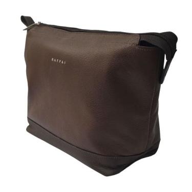 Imagem de Necessaire Couro 145-R Personalizada Raffai Couros, Marrom