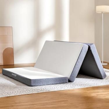 Imagem de Sweetnight Colchão dobrável triplo – Colchão dobrável de 10 cm com uma capa dobrável e lavável | Médio-infravermelho com design antiderrapante | Adequado para viagens de trailer, acampamento,