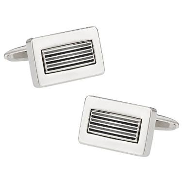 Imagem de Abotoaduras de metal com caixa de apresentação Cuff-Daddy The Lines
