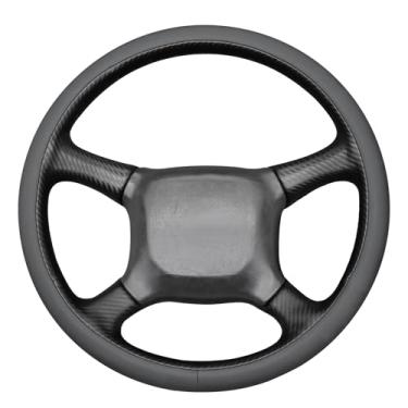 Imagem de MEWANT Capa de volante costurada à mão para Chevrolet Silverado 1500 1999-2002 Acessórios de volante para Chevrolet (estilo 3D)