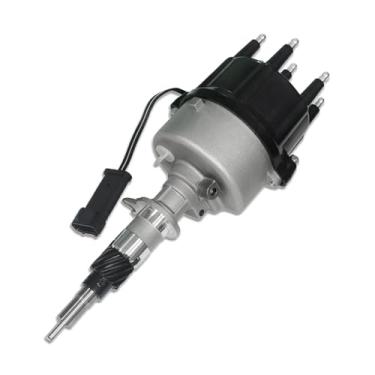 Imagem de Aflle Racing Distribuidor de ignição com tampa preta e rotor para Jeep Wrangler Cherokee 4.0L Ford F250 5.0L (OE: DST4695, 56041034)