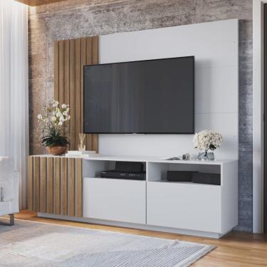 Imagem de Rack com Painel Para Tv até 65 Polegadas Ripado 180cm