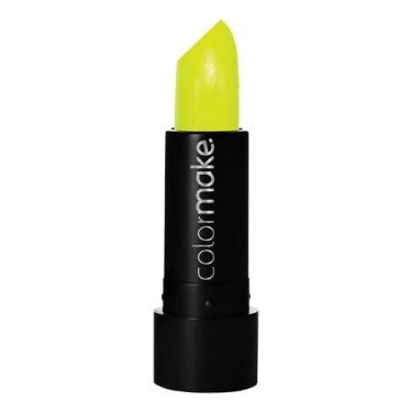 Imagem de Batom Neon Fluorescente Cremoso Colormake Luz Negra Vegano, Amarelo Ne