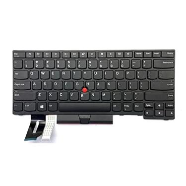 Imagem de Novo teclado layout dos EUA sem retroiluminação de substituição para Lenovo Thinkpad T480S T490 T495 E480 E485 E490 E495 L480 L380 P43S L390 Yoga Laptop 01YP320 01YP240