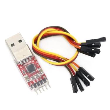 Imagem de Módulo USB para Serial CP2102 Módulo SUNREPHANT USB para TTL STC Compatível com download, com cabo Dupont